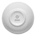 A white embossed porcelain bowl with the Ariane logo on the bottom.