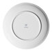 A white round porcelain plate shown from the bottom with the Ariane brand logo at the center.