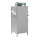 A Champion DH3000 door-type dishwasher with a stainless steel door.