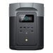 A black and gray EcoFlow DELTA 2 Max portable power station with a digital display and multiple USB ports on the front.