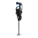A heavy-duty electric immersion blender with a long stainless steel shaft and a black and blue handle.