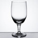 A clear glass goblet with a stem and a rounded bowl, holding 13.5 ounces.