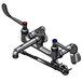 A T&S polished chrome mop sink faucet with 6" wrist action handles.