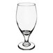 A clear, stemmed pilsner glass with a teardrop shape and a 14.75 oz. capacity.