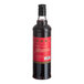 A 750 mL bottle of Liber & Co Raspberry Gum Syrup with a red label and black cap.