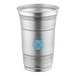 A 20 oz. aluminum cup with a Top Cup logo design by Ball.