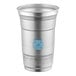 A 20 oz. aluminum cup with a Top Cup logo design by Ball.