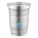 A 16 oz. aluminum cup with a Top Cup logo design.