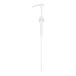 A white plastic syrup pump designed for use with 750 mL bottles.
