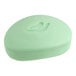 A light green oval bar of Dove Cool Moisture Cucumber & Green Tea cream beauty soap.