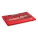 A rectangular package of plant-based vegan salted lamination butter sheet wrapped in red packaging.