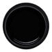 A black round porcelain coupe bowl.