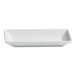 A rectangular ivory porcelain bowl with wide rims.