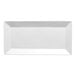 A rectangular ivory porcelain coupe platter.