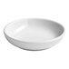 A small, round, ivory porcelain coupe bowl.