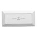A rectangular ivory porcelain coupe platter.