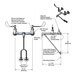 A diagram of a T&S wall mount service sink faucet with parts labeled.