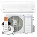 A Pioneer Diamante Pro high wall-mounted ductless mini split air conditioner and heat pump system with remote control and installation accessories.