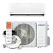 A Pioneer Quantum Hyperformance high wall-mounted ductless mini split AC and heat pump system with indoor and outdoor units, remote control, and installation accessories.