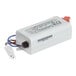 A Perlick 68758 12 Volt DC LED and fan driver with attached wiring and a white plastic casing.