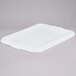 A white plastic Tablecraft drain box with a lid.