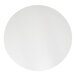 A round, white outdoor table top with an eased edge.
