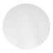 A round white outdoor table top with an eased edge.