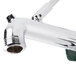 A close-up of a T&S polished chrome wall mount service sink faucet.