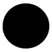 A round, black outdoor table top with an eased edge.
