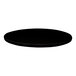 A round, frosty black outdoor table top with an eased edge.