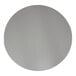 A round, storm gray outdoor table top with an eased edge, measuring 30 inches in diameter.