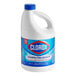 A large bottle of Clorox disinfecting bleach with a blue label and handle.