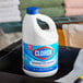 A bottle of CloroxPro Clorox concentrated disinfecting bleach with CloroMax.