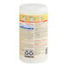 A cylindrical container of CloroxPro Clorox disinfecting wipes with a lemon fresh scent.