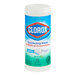 A canister of Clorox disinfecting wipes containing 35 fresh scent wipes.