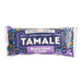 A packaged Tucson Tamale brand black bean and corn tamale.