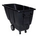 A black light-duty bulk tilt truck with a 0.5 cubic yard capacity and four wheels.