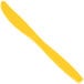 A yellow heavy weight plastic knife.