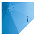 A round, pacific blue umbrella canopy designed for steel push lift umbrellas.