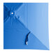 A square lake blue umbrella canopy designed for aluminum push lift umbrellas.