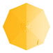 An 11-foot round sunflower yellow umbrella canopy designed for aluminum crank lift umbrellas.