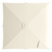 A square shell beige umbrella canopy designed for 9-foot aluminum pulley lift umbrellas.