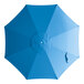 A round, pacific blue umbrella canopy designed for 6-foot steel push lift umbrellas.