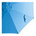 A round, pacific blue umbrella canopy designed for steel push lift umbrellas.
