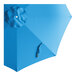 A round pacific blue umbrella canopy designed for bamboo pulley lift umbrellas.