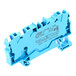 A blue 3-conductor terminal block for 10 AWG wire.