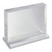An 11" x 8 1/2" clear acrylic block frame in landscape orientation with an acrylic base.