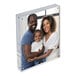An acrylic magnetic block frame displaying a family photo.