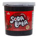 A large plastic tub of Bossen Midnight Cherry Blast Soda Bursting Boba.