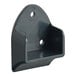A black plastic hanging rail bracket designed for wall mounting.